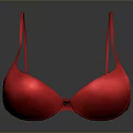Comfortable Stylish Red Bra With Adjustable Straps For Women Daily Wear