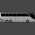 White Setra Bus Featuring Modern Design Large Windows And Spacious Passenger Seats