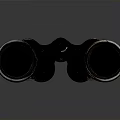 Vintage Black Leather Binoculars With Clear Lenses And Durable Metal Frame