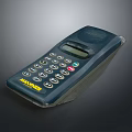 MAXCOM Dark Blue Retro Mobile Digital Device With Numeric Keypad And Small Screen Design 3d model