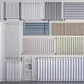Modern radiator heating heating heating 3d model