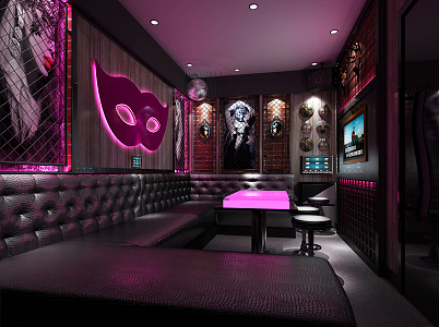 KTV private rooms 3d model