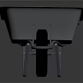 Practical Metallic Wheelbarrow With Single Wheel And Steel Frame For Garden Work