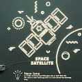 Creative Space Satellite Themed Neon Lamp Combination With Star And Sun Patterns 3d model