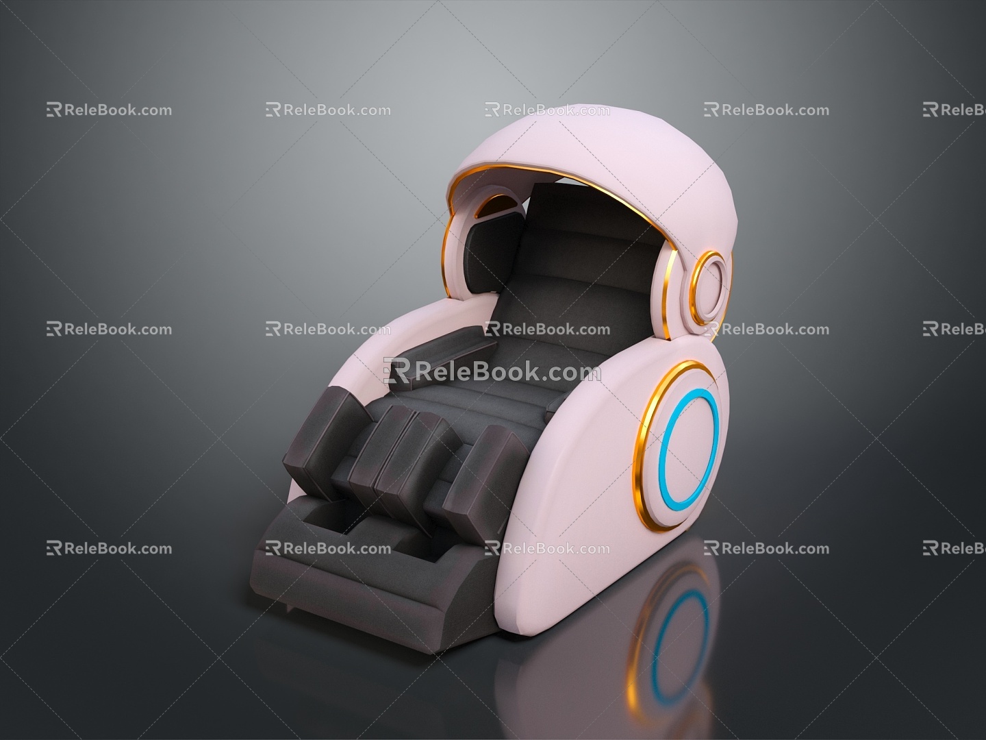 Sci-Fi Table Sci-Fi Medical Bed Healing Bed Treatment Bed High-Tech Bed High-Tech Medical Bed High-Tech Equipment 3d model