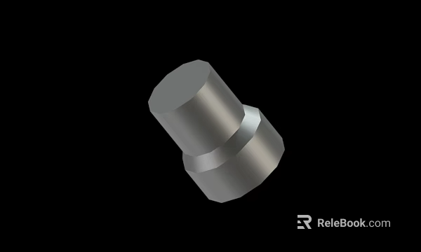 High Quality Precision Machined Stainless Steel Cylindrical Component With Step Design Industrial Part 3d model 