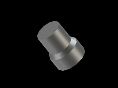 High Quality Precision Machined Stainless Steel Cylindrical Component With Step Design Industrial Part 3d model