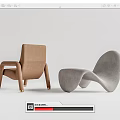 Modern Upholstered Accent Chairs Collection Beige Gray Armless With Arms Unique Design