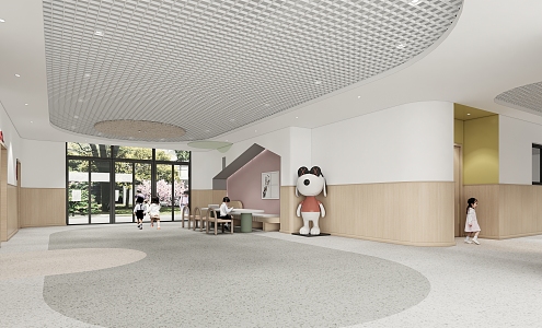 Modern Kindergarten Hall 3d model