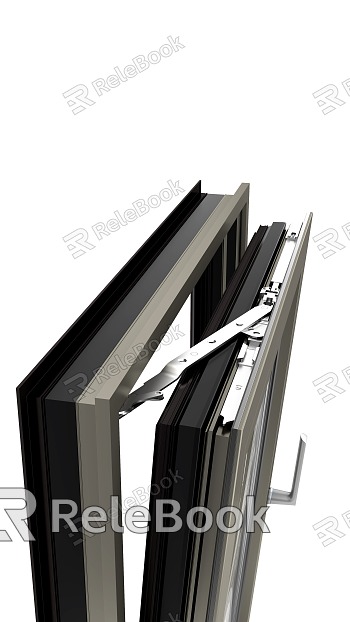 80 broken bridge aluminum system window casement inside inverted hardware sample angle inside flush model