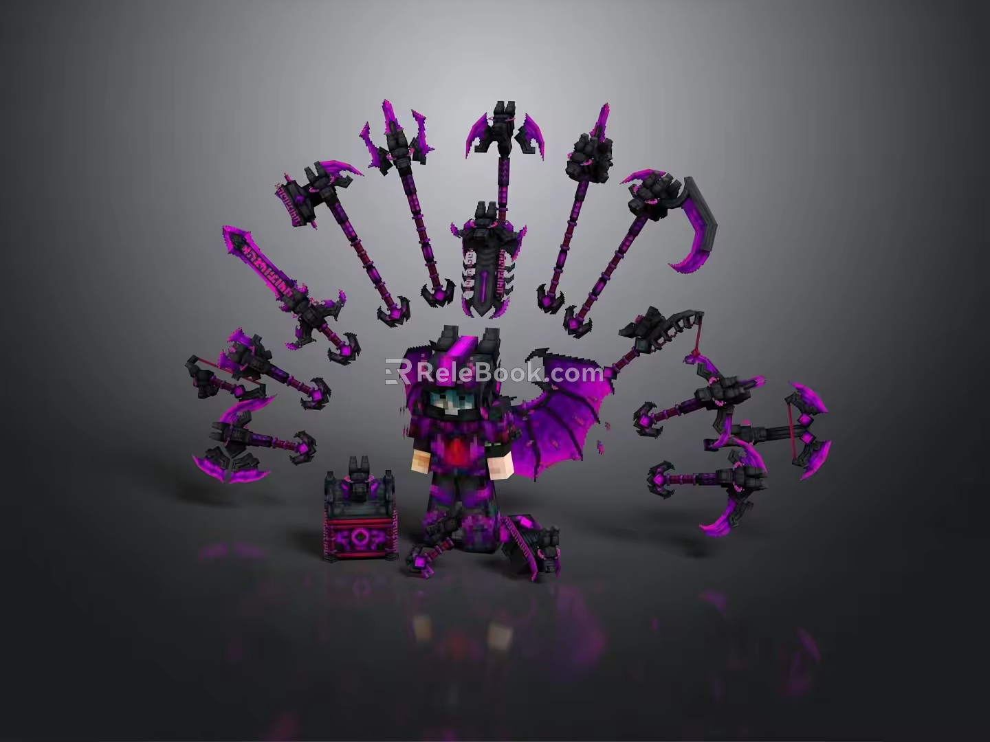 Cold weapons Sword Axe Hook Fork Spear Trident Melee Weapon Military 3d model
