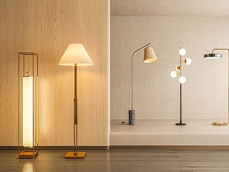 Light Luxury Floor Lamp 3d model