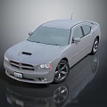 Gray Sporty Sedan With Sleek Design Black Wheels And Front Grille Reflection