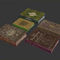 Colorful Vintage Decorative Notebooks With Embossed Covers And Artistic Designs