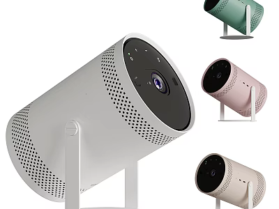Projection Monitoring Cameras Featuring Sleek Design And Multiple Color Options 3d model