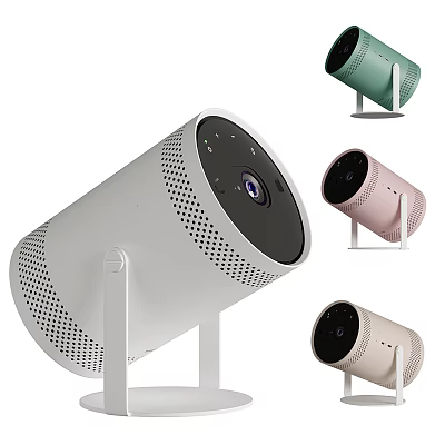 Projection Monitoring Cameras Featuring Sleek Design And Multiple Color Options 3d model