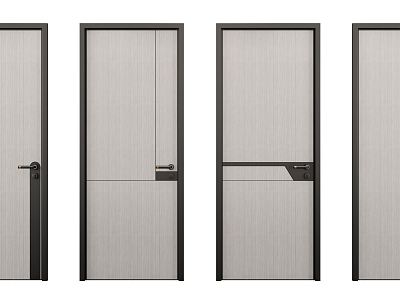 Modern swing door single door model