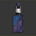 Elegant Luxury Perfume Bottle with Purple Blue Gradient and Shiny Modern Design
