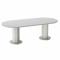 Long Table Round Table Rock Board Table Courtyard Garden Dining Table 3d model