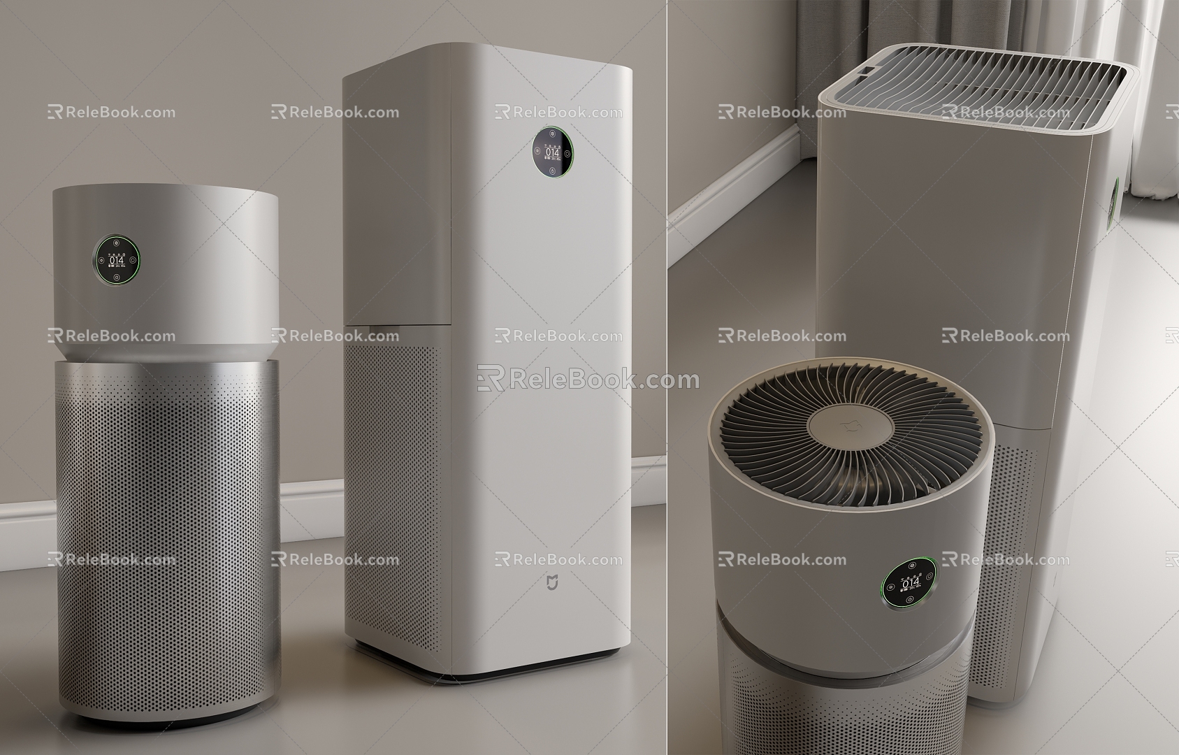 Xiaomi Mijia Air Purifier 4 Air Disinfection Machine New Fan 3d model