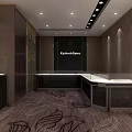 Luxury Gemstone Jewelry Store Interior With Elegant Display Cases And Modern Design