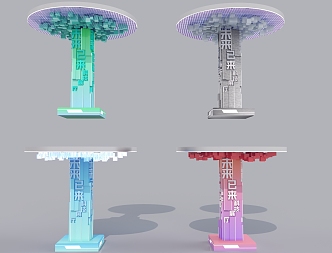 Modern Column 3d model