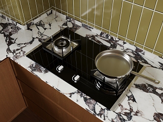 Modern gas stove gas stove 3d model