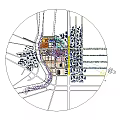 Aerial Planning of Modern Urban City With Tall Buildings Greenery and Road Networks