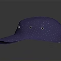 Blue Hat with Small Blue Dots Pattern and VelaShape Logo on Front 3d model