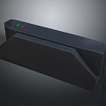 Black Electronic Access Control Device With Red Green LED Indicators And Modern Design 3d model