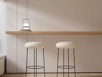 Modern Bar Chair Combination Bar Stool 3d model