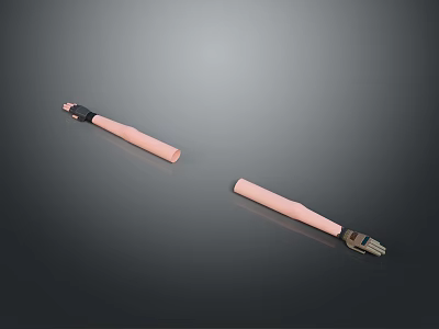 Fashionable Pink Belt Straps Featuring Metal Buckles For Modern Outfits 3d model