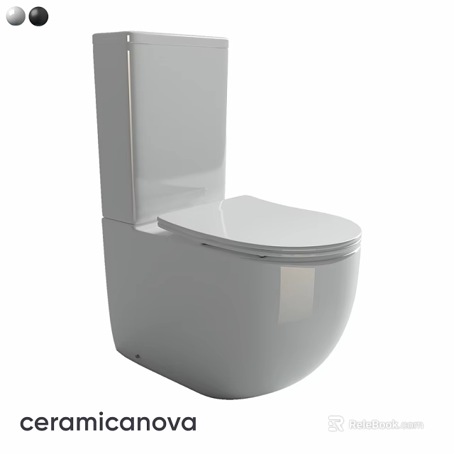 White Modern Toilet with Sleek Design and Clean Lines for Contemporary Bathrooms 3d model 