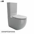White Modern Toilet with Sleek Design and Clean Lines for Contemporary Bathrooms
