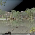Elegant Detached Villa with Lake Reflection and Lush Greenery Surroundings