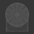 Modern Illuminated Wall Light With Black Fixture And Diamond Patterned Glass Shade