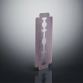 Vintage Metal Safety Razor Blade With Hollow Holes And Engraved Patterns