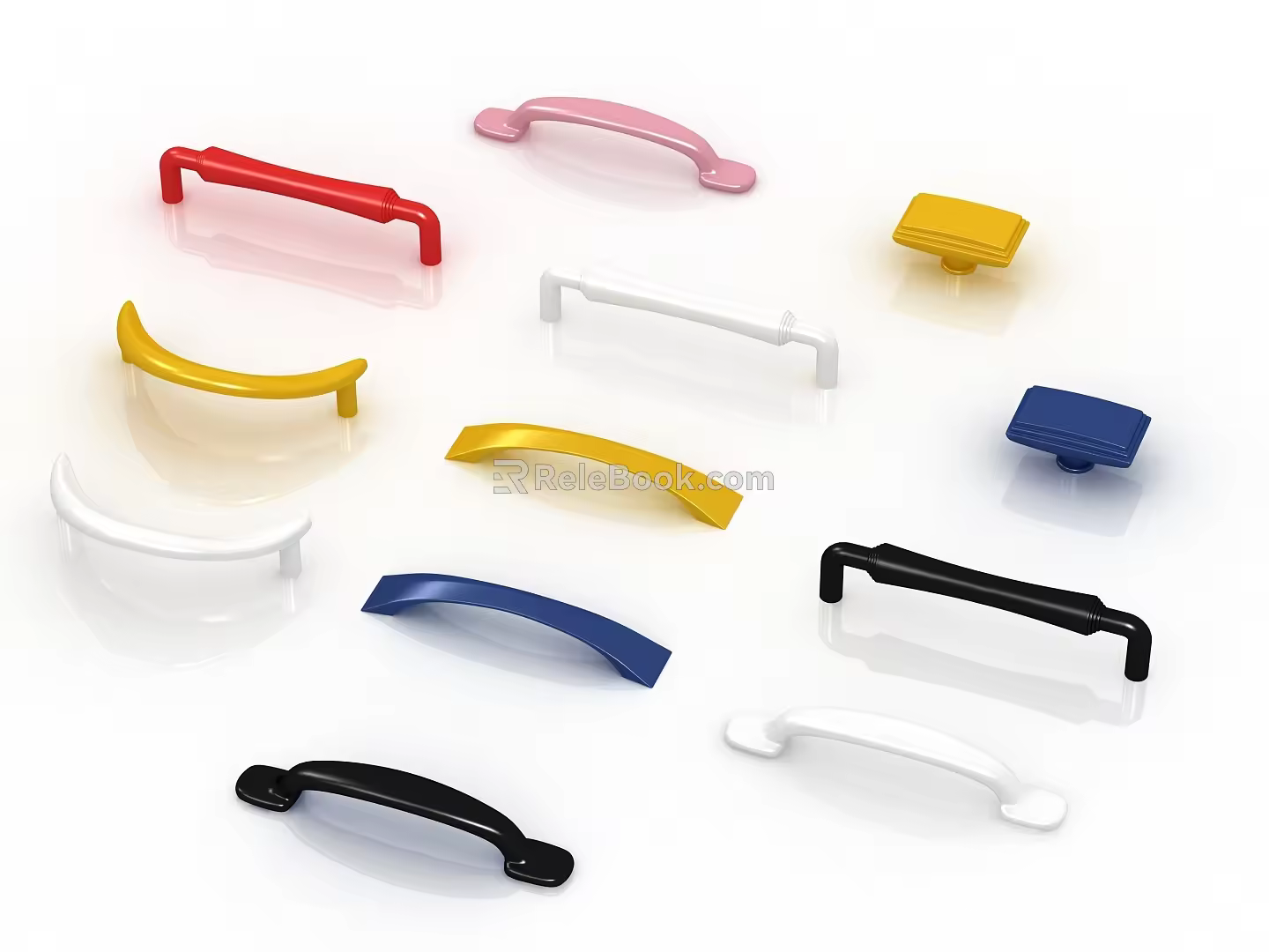 Modern hardware handle classical handle 3d model