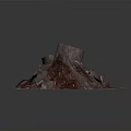 Rusted Metal Decorative Scene Components With Irregular Shape And Rock Texture