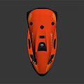 Orange Rescue Flotation Device With Bright Color And Emergency Rescue Features