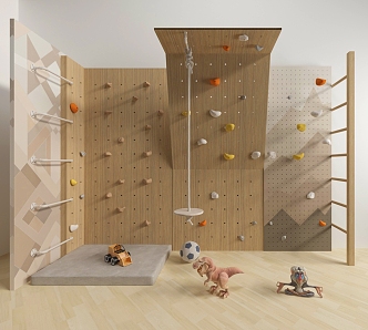 Climbing wall 3d model