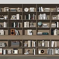 Bookcase Bookshelf Ornaments Book Decorative Cabinet 3d model