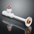 Durable Hardware Tools Plumbing Connector White with Red Fittings for Pipe Installation