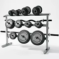 Fitness Equipment Rack With Dumbbells And Weight Plates For Home Gym