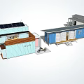 modern container 3d model