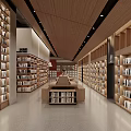 modern library 3d model