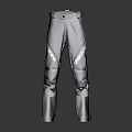 Blue Athletic Pants With White GRP And GRIDIRON Lettering Design 3d model