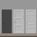 Showcasing Various Hinged Interior Doors with Different Colors and Panel Designs