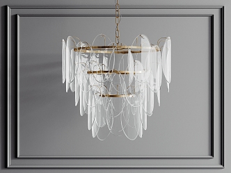 Chandelier Metal Chandelier Light Luxury Chandelier 3d model