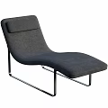Modern Gray Fabric Sofa Bench With Sleek Metal Frame And Stylish Design